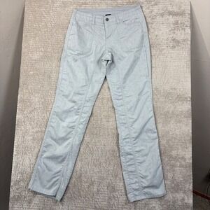 Kuhl Cabo Straight Leg Pants Gray Herringbone Womens 8 Long Style 6272